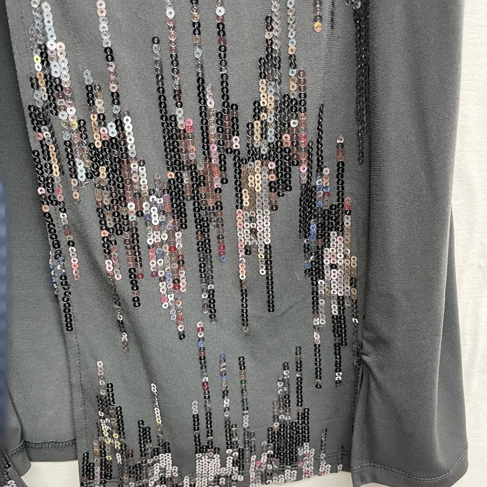 NWT Vintage 90’s Bob Mackie ‘Wearable Art’ Sequin Vest, Sz L ,Grandmacore, Y2K - Picture 3 of 5